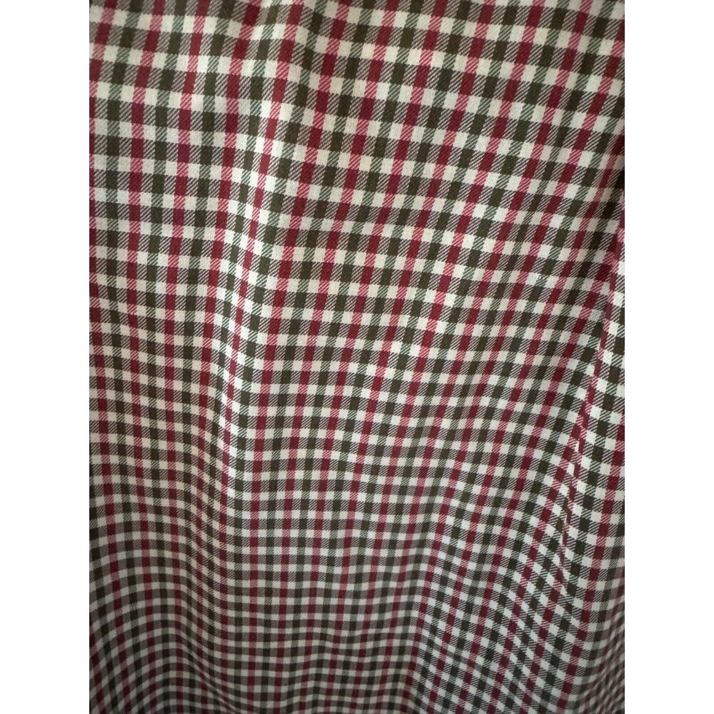 Polo Ralph Lauren Blake Men's Medium Burgundy Green Check Button Down Shirt - Picture 5 of 5